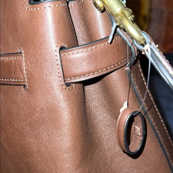 Coach Soft Empire Carryall Bag 48 Maple Dark Brown Leather - Picture 4 of 11